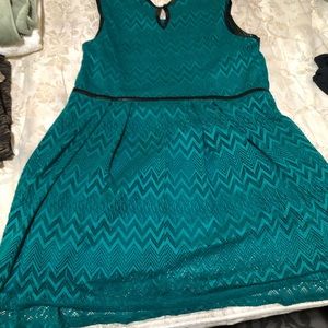 Teal/green dress